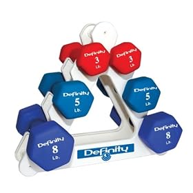 Cap Barbell Neoprene Dumbbell Set with Rack