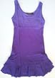 Raya Sun Crinkle Cotton Dip Die Flounce Dress in 4 colors. Missy sizes S-XL