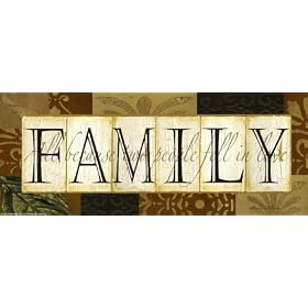 All in the "Family" by Studio deLuisa poster print,20 in. x 8 in.