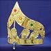 King Neptune Metal Costume Crown with Synthetic Jewels