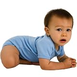 American Apparel 7001 Infant Interlock Short Sleeve One-Piece
