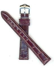 14mm Brown Crocodile Grain Genuine Wenger Replacement Watchband