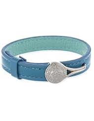 BCBGeneration Turquoise and Silver Hook Bracelet