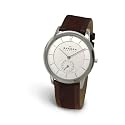 Skagen Herrenarmbanduhr Slimline Leder 450LSLW