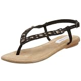 Steve Madden Womens Chikaa Studded Slingback Flat Thong