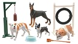 My Best Friend Dog Playset Doberman Bull English Bull dog Pit Bull with AccessoriesIMAGE