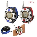 Children Red Blue Analog Wrist Watch Style Walkie Talkie Toys 2 Pcs