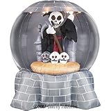 6FT - Halloween Gemmy Airblown Inflatable - Rotating Globe - Grim Reaper and Tombstones