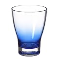 Short Acrylic Tumblers Set of 4 - Blue