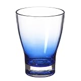 Short Acrylic Tumblers Set of 4 - Blue