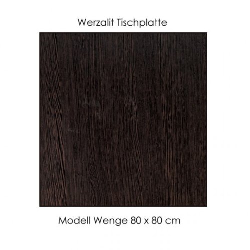 Werzalit Tischplatte WENGE 80x80cm