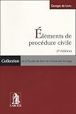 Eléments de procédure civile