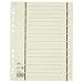 Hamelin Papierbrands 06458 Trennblatt mit Perforation, Kraftkarton (RC), 200 g/qm, A4, 240 x 300mm, chamois, 100er Packung