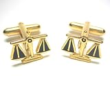 4192AzLrADL. SL160  Scale Of Justice Attorney Legal Lawyer Gold Cufflinks w/ Gift Box
