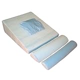 Memory Foam Bed Wedge with supports - Doctor Designed and Recommended - Comfort Guarantee 30" x 29" x 9"