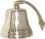 10"D Brass 4.5mm thick Ship Bell W/ Bracket-16995