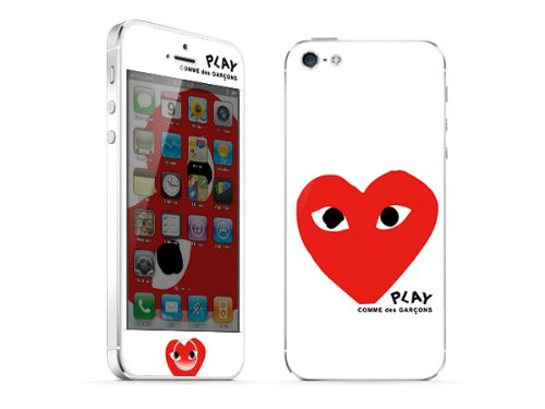 Comme des Garcons Play Apple iPhone 5 Protective Skin Decorative Sticker Decal, MAC1208-12