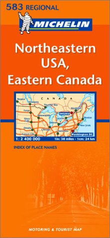 City Travel Guides Discounted  Livres : Carte routière : Northeastern USA, Eastern Canada, N° 11583 (en anglais)
