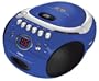 Naxa NX-235 Portable CD Player with AM/FM Stereo Radio Cassette Player/Recorder- Blue