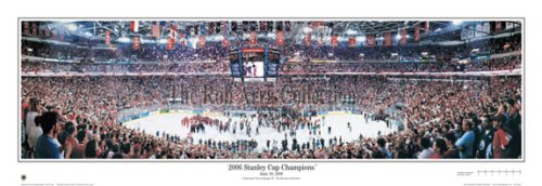 Buy NHL Carolina Hurricanes RBC Center Stadium, 2006 Stanley Cup Champions Panoramic Print Unframed by Rob Arra