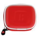 Red Premium Unviersal Bluetooth Headset Pouch Carrying Case for Jabra BT125 BT135 BT160 BT185 BT2040 BT3010 BT350 BT5010, Nokia BH-900 BH-803 BH-800 BH-703 BH-700 BH-602 BH-302 BH-211 BH-202 BH-208 BH-201 HS-26W, Sony Ericsson HBH-PV702 HBH-PV708 HBH-PV703 HBH-PV710, BlueAnt Z9 Z9i X3 V1 V12, Samsung WEP700 WEP500 WEP 350 WEP301 WEP210 WEP200 WEP180, Plantronics Discovery 925 665 655 645 640E Plantronics Voyager 855 815 Plantronics Explorer 330 3
