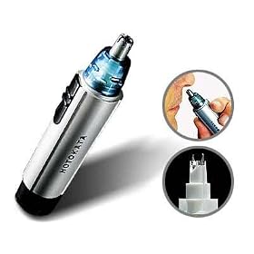 nose hair trimmer with vacuum cleaner - nosevac