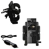 HTC S740 Auto Vent Holder with Car Charger - Uses Gomadic TipExchange
