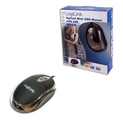 LogiLink LED optische Notebook Maus schwarz