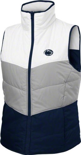 Columbia NCAA Womens Penn State Nittany Lions Reversible Vest II (White, Navy, Medium)