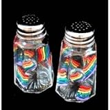 Review ASuperShop Home  / Pride Rainbow Design - Hand Painted - Salt & Pepper Shakers, 2.5 oz., Set of 2
