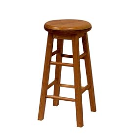 Oak 24 Swivel Kitchen Stool 