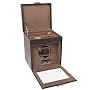 Wolf Designs Brown Single Watch Rotator With Storage Compartment #4501-517