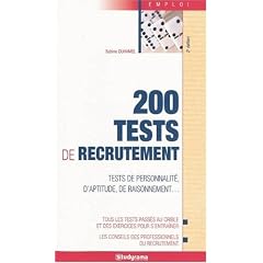200 tests de recrutement