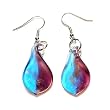 Denim Dreams Foil Glass Dangle Fashion Earrings