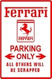 FERRARI PARKING sign * street sports import