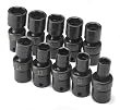 10 Piece 3/8" Drive 6 Point Swivel Metric Impact Socket Set