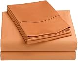 Renaissance 600 Thread-Count Solid Queen Sheet Set, Bellini