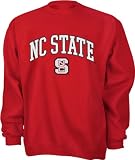North Carolina State Wolfpack Red Tackle Twill Crewneck Sweatshirt