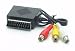 Metronic - 475008 - Adaptateur gigogne - 2RCA Audio fem. - 1RCA Video fem.