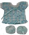 Blue Nightgown with Fuzzy Slippers fits Webkinz, Shining Star & 8"-10" Make Your Own Stuffed Animals