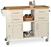 Dolly Madison Banquet Cart - White/ Natural