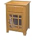 Crosley ST73-OA Richmond Entertainment Center Cabinet (Oak)