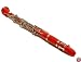 ViolinFactory ARIA185 Brand New RED color 17 Keys Bb Clarinet includes ABS Hardshell Case & BONUS Soft Carrying Bag, Reed, Mouth Piece Cover, Cork Grease & Soft Cleaning Cloth and Screw Driver