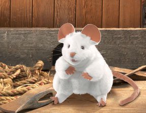 Folkmanis Puppet White Mouse