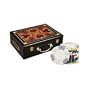 Triple Crown Poker Chip Set, 500 11.5 gram Clay Composite Chips w/Elegant Lacquer Finish Wood Case