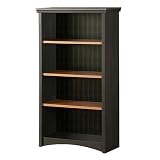 Gascony Bookcase in Spice Wood and Ebony Finish By South Shore Furniture