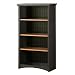 Gascony Bookcase in Spice Wood and Ebony Finish By South Shore Furniture