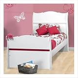 Dixie Sleigh Bed - Full Size (White) (89.75D x 48.25H x 58.125W)