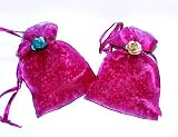 Scented Sachet Potpourri Bags/ 2 Lavender Rose Bags.