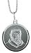 Sterling Silver St. Padre Pio Medal 3/4 Round.